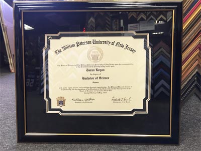 Diploma Ketubah Degree Framing Mount Arlington, New Jersey