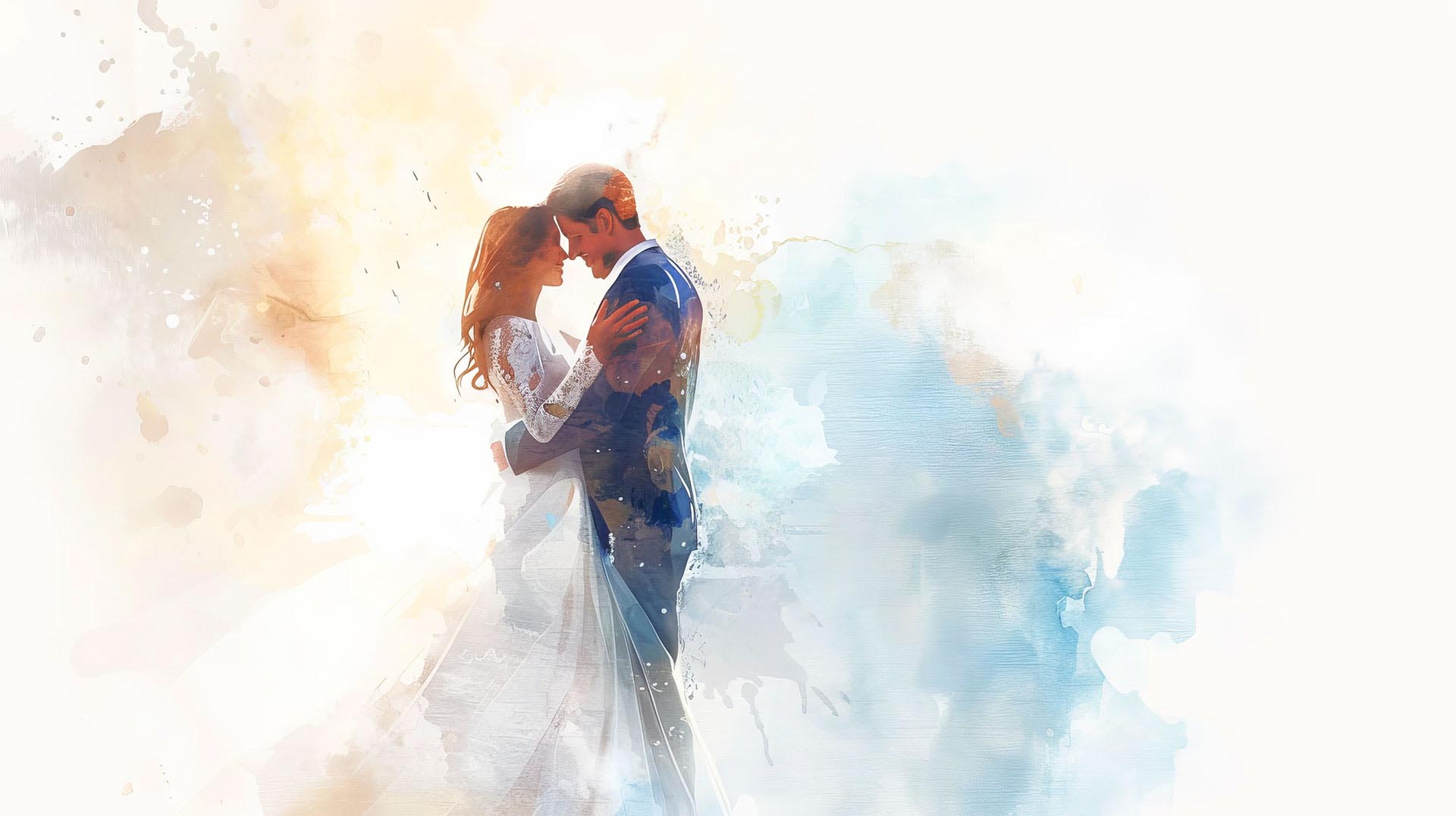 custom wedding portrait