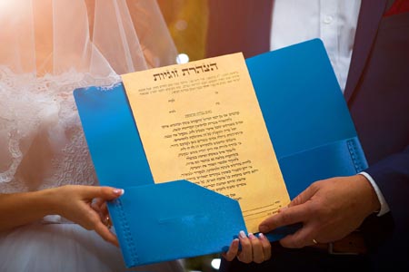classic ketubah framing